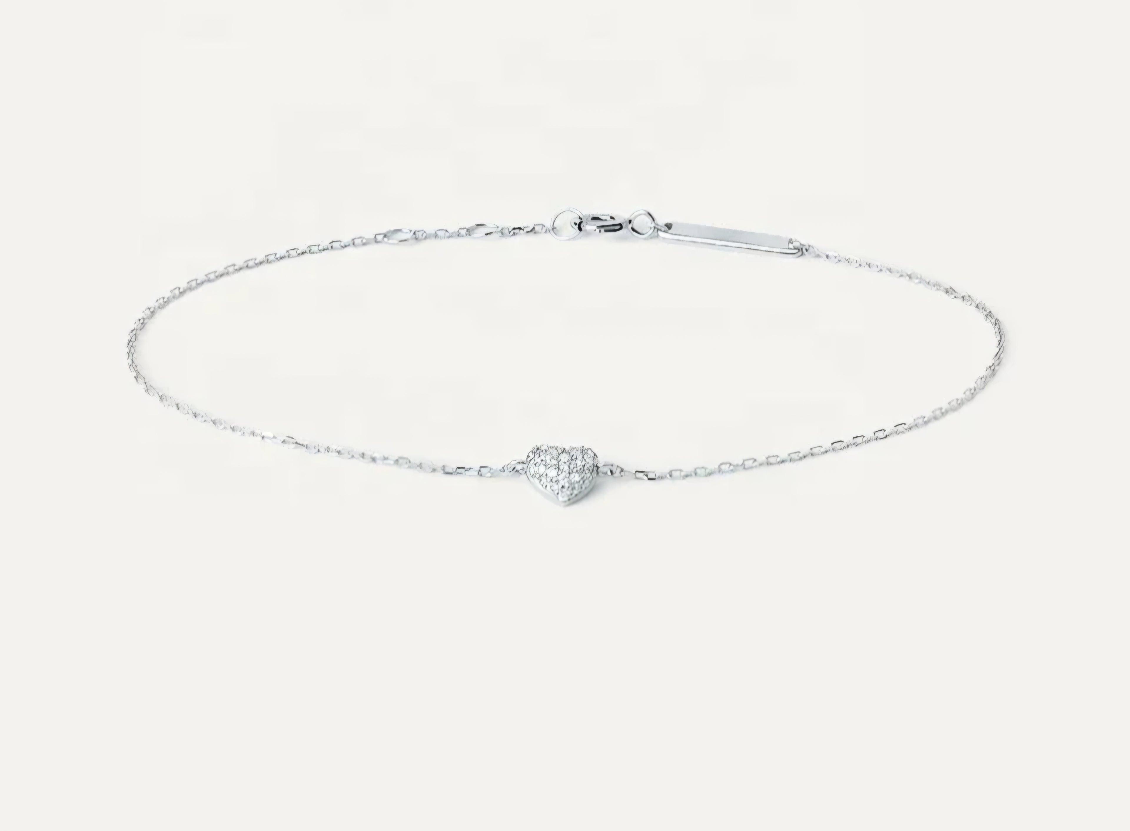 Sterling silver s925 bracelet Zirconia heart