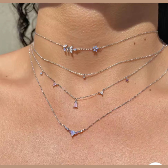 Sterling silver s925 necklace choker