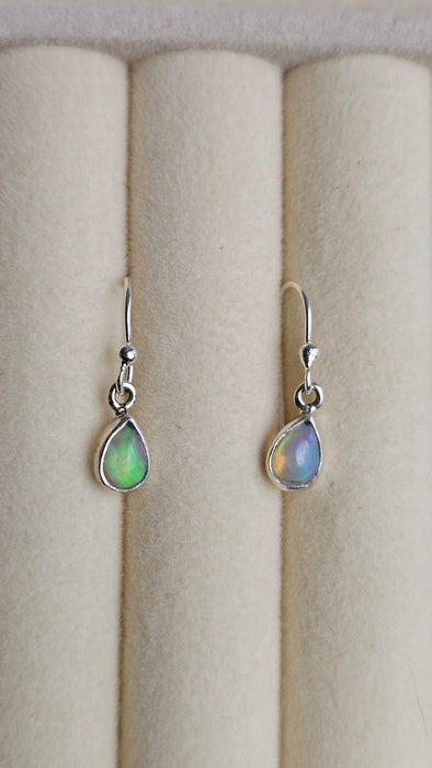Sterling silver s925 earrings natural Opal drop