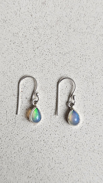 Sterling silver s925 earrings natural Opal drop