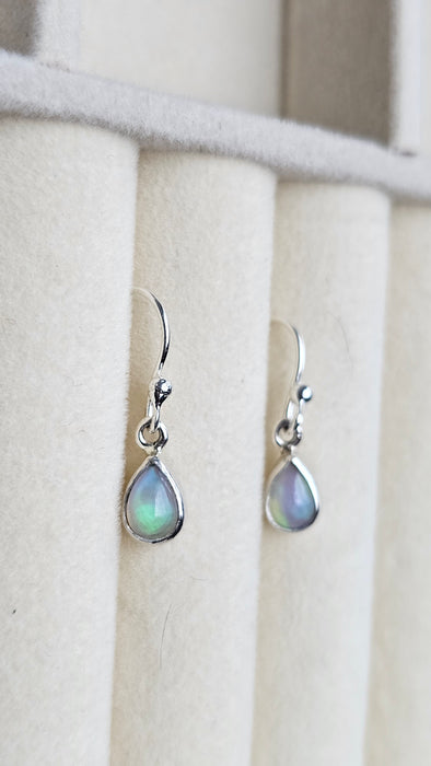 Sterling silver s925 earrings natural Opal drop