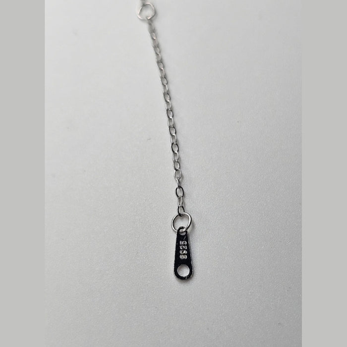 Sterling silver s925 pendant necklace Opal zirconia heart zirconia Gift 🎁